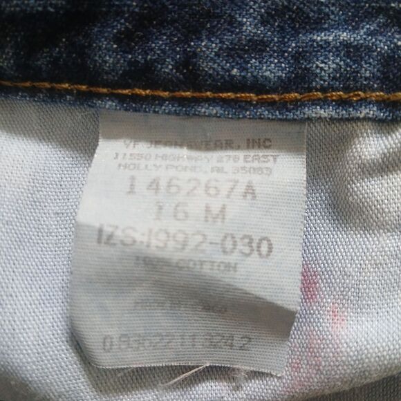 Riders by Lee Blue Jean Denim Shorts 80's High-Waist Mom Jeans 16 M - Picture 7 of 9